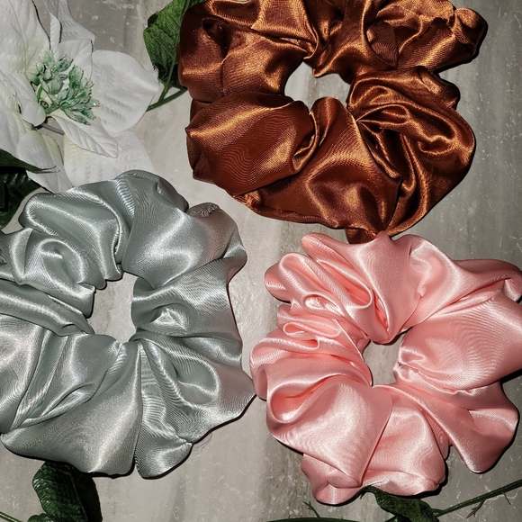 Accessories - 2 for 25! Giant satin scrunchies!